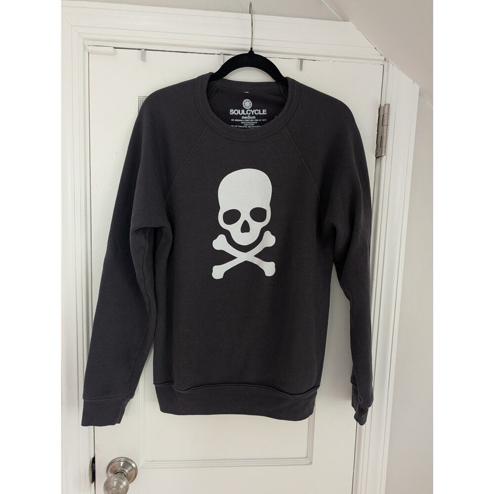 Soulcycle Skull Crewneck Sweatshirt Sz Medium